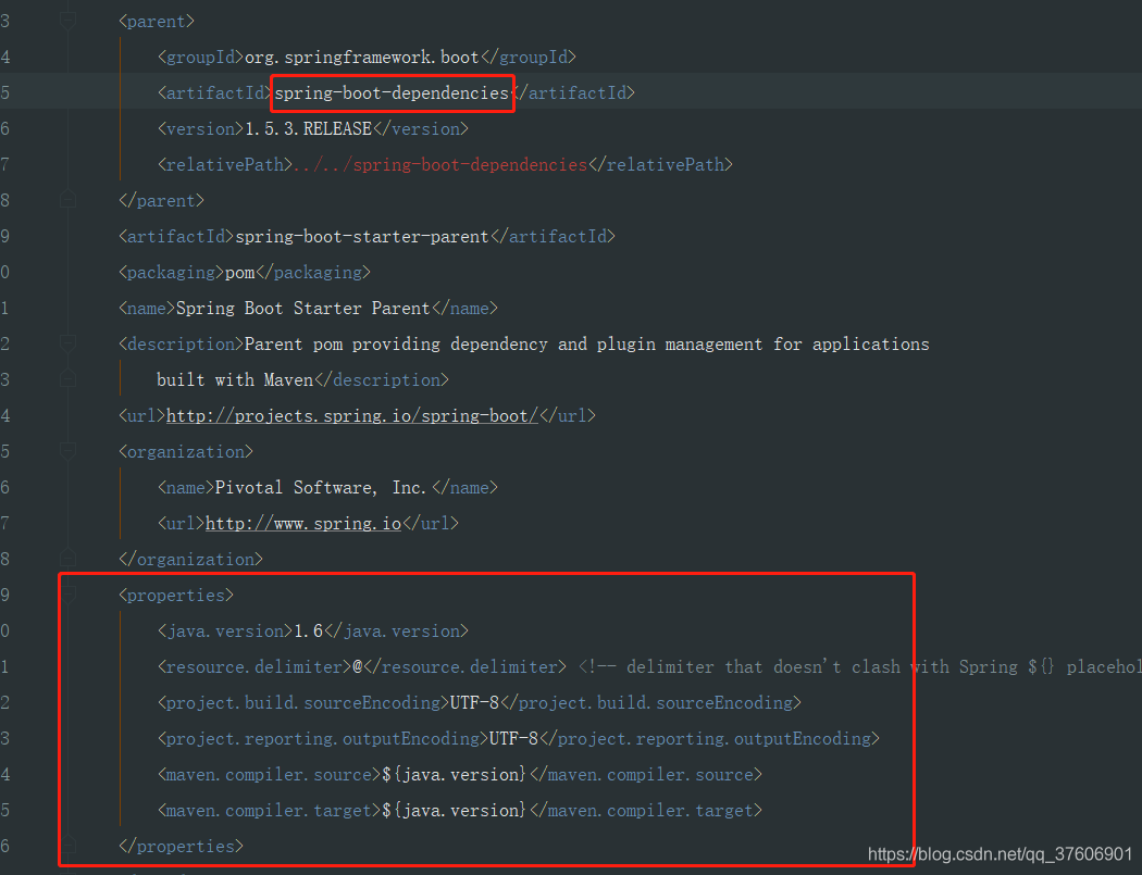 理解 springbootstarterparent（*）_springbootstarterparent显示版本为1.5.3