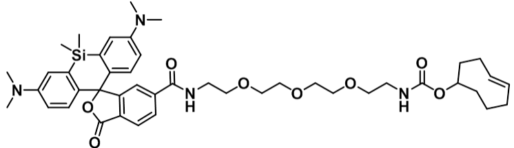 硅基罗丹明荧光染料小分子聚乙二醇修饰反式环辛烯SiR-PEG3-TCO