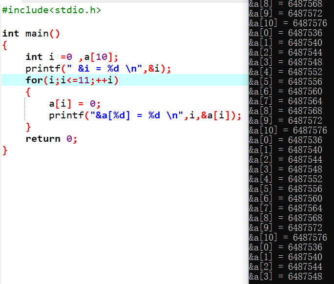 测试C语言数组越界_array pointer `pfbuf' is accessed with index [0,29-CSDN博客