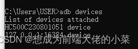 adb devices