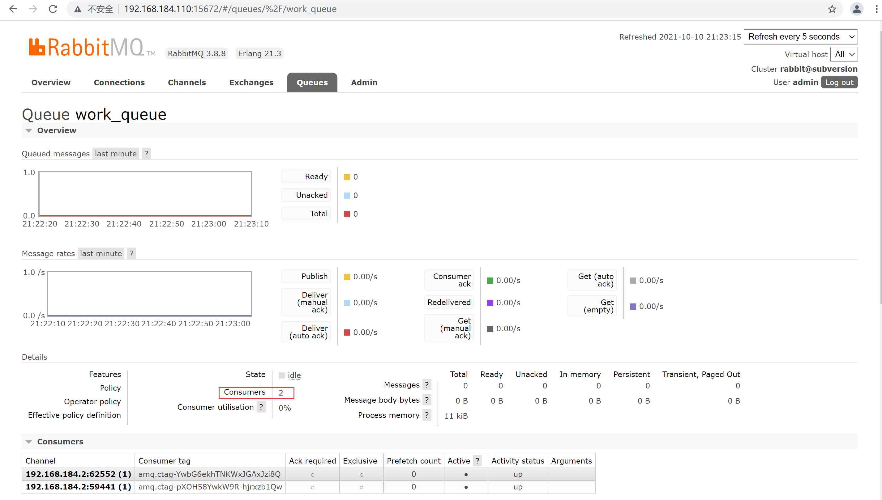Rabbitmq Queue Size Record the work queue mode of Rabbitmq Working Mode (Work Queues ...