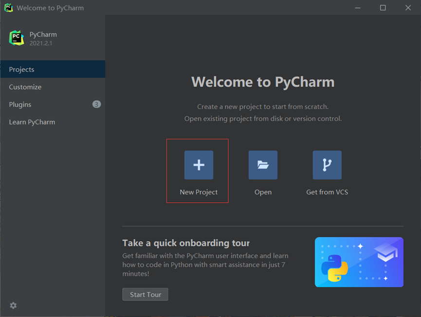 打开pycharm