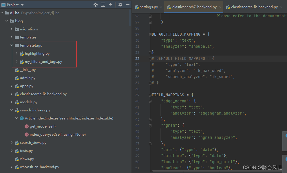 django+django-haystack+Whoosh(后期切换引擎为Elasticsearch+ik)+Jieba+mysql