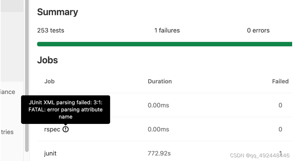 gitlab_ci.yml展示单元测试报告 (FREE)