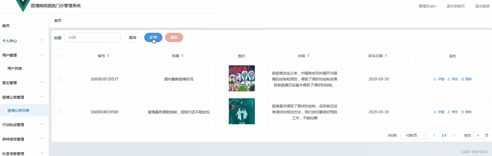 疫情公告