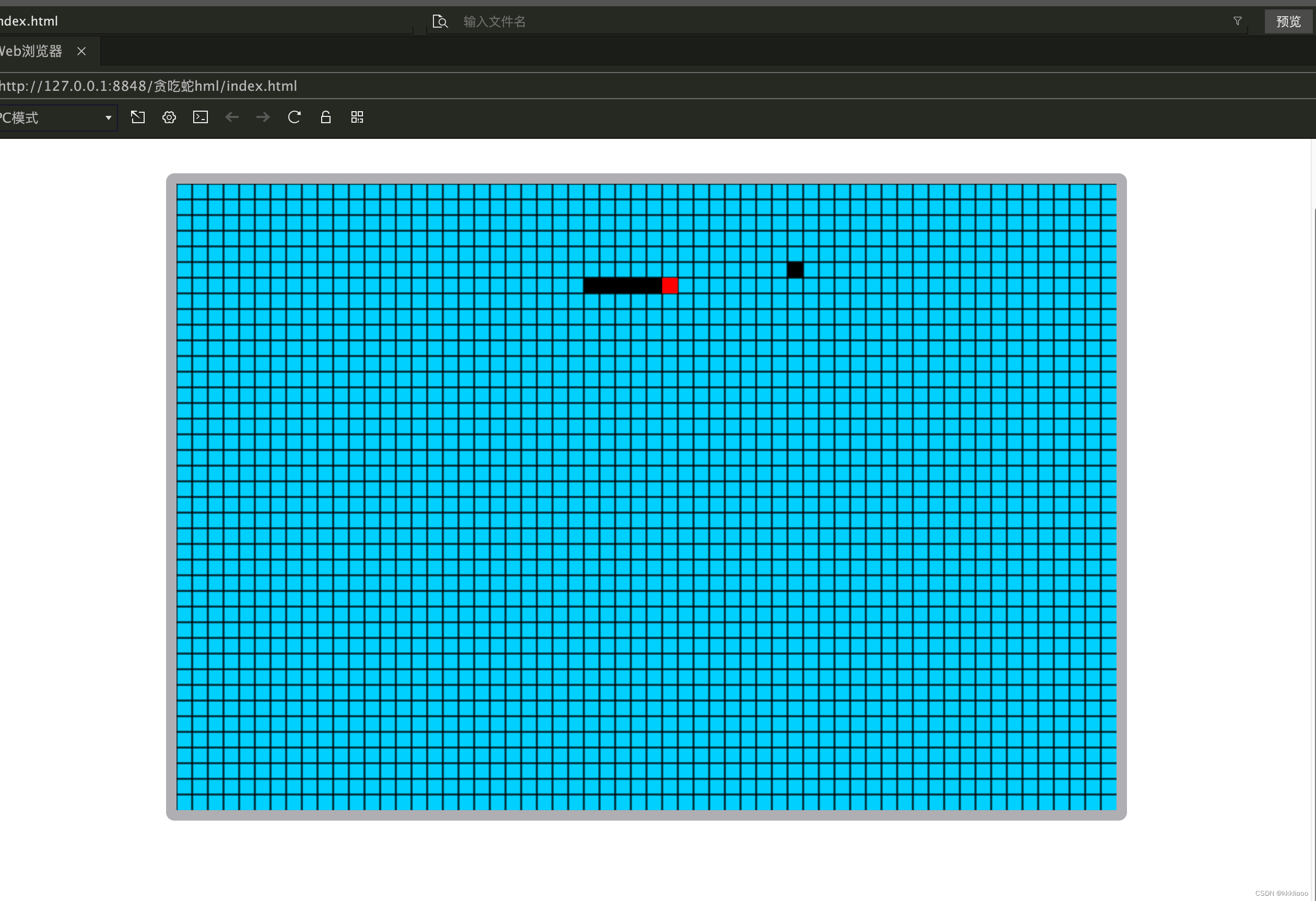 使用js技术制作的贪吃蛇小游戏_贪吃蛇html代码