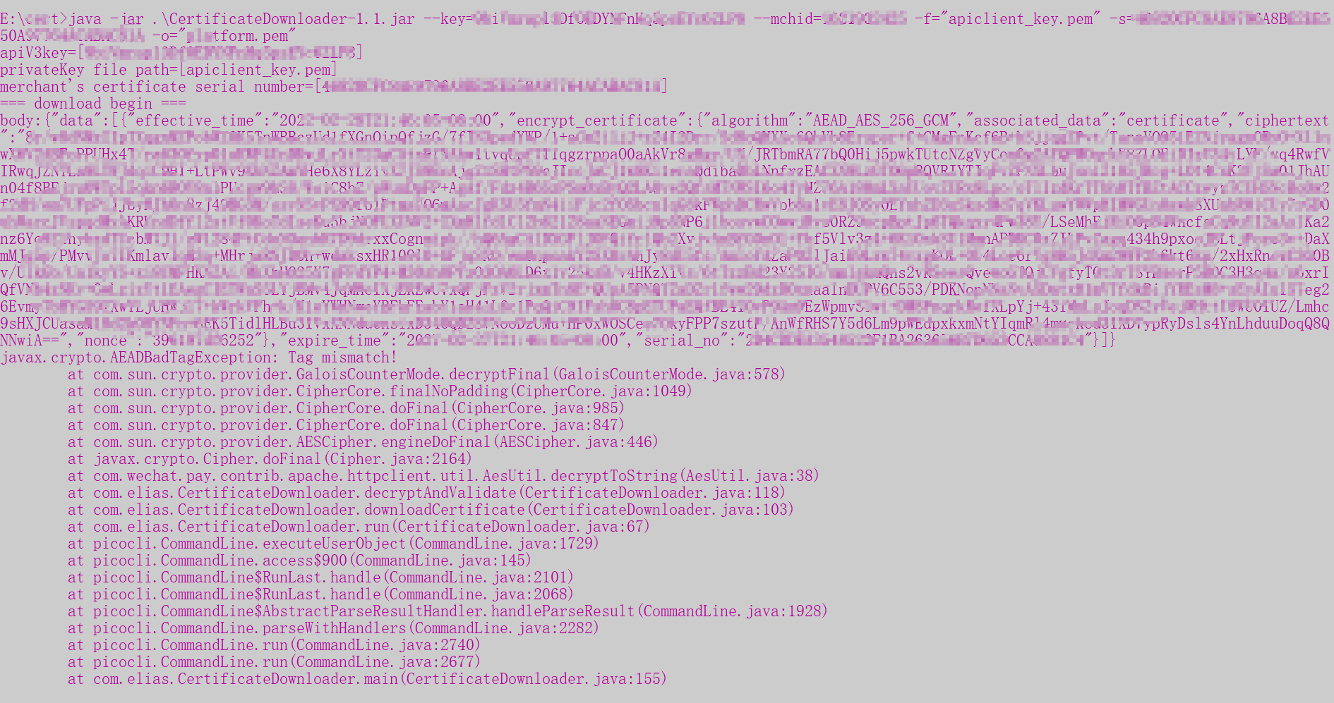 javax.crypto.AEADBadTagException: Tag mismatch 的解决办法_javax.crypto ...