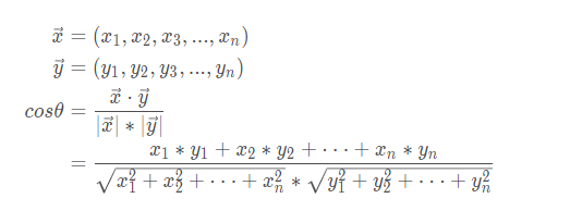 余弦相似度算法