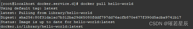 docker pull hello-world image