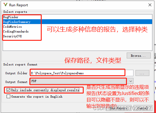 Polyspace Bugfinder Report Polyspace代码静态检查及生成报告_qac polyspace测试报告-CSDN博客