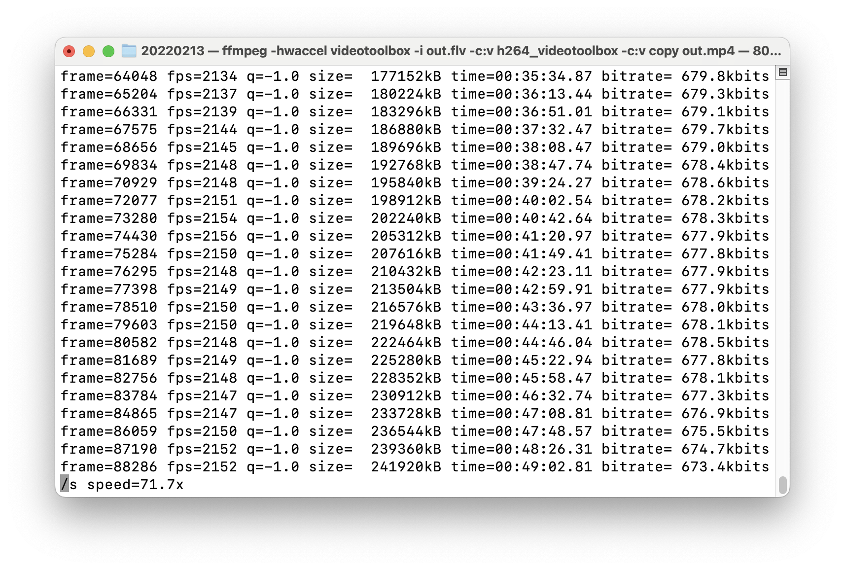 Using the source setting method can increase the transcoding speed by about ten times