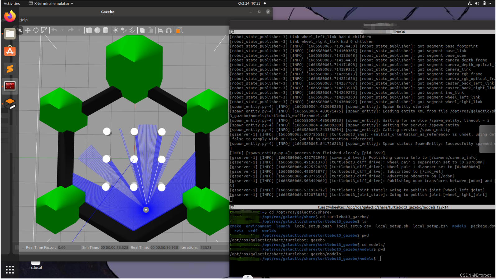 [Spawn service failed. Exiting] ROS2运行turtlebot3_gazebo例程卡住_报错_spawn