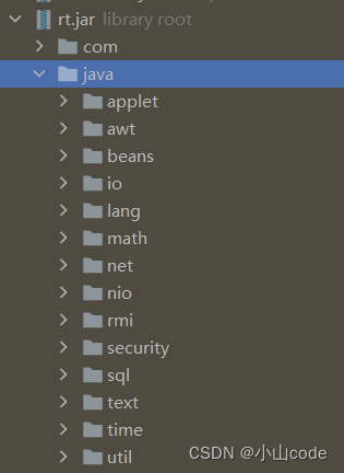 rt.jar下的java包