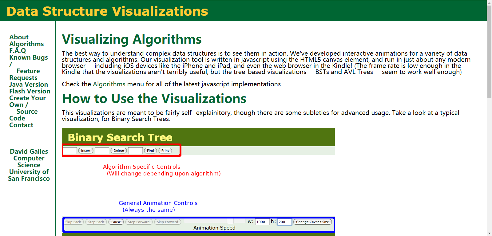 【一看就懂】数据结构以及各种算法的可视化演示工具_data structure visualizations-CSDN博客