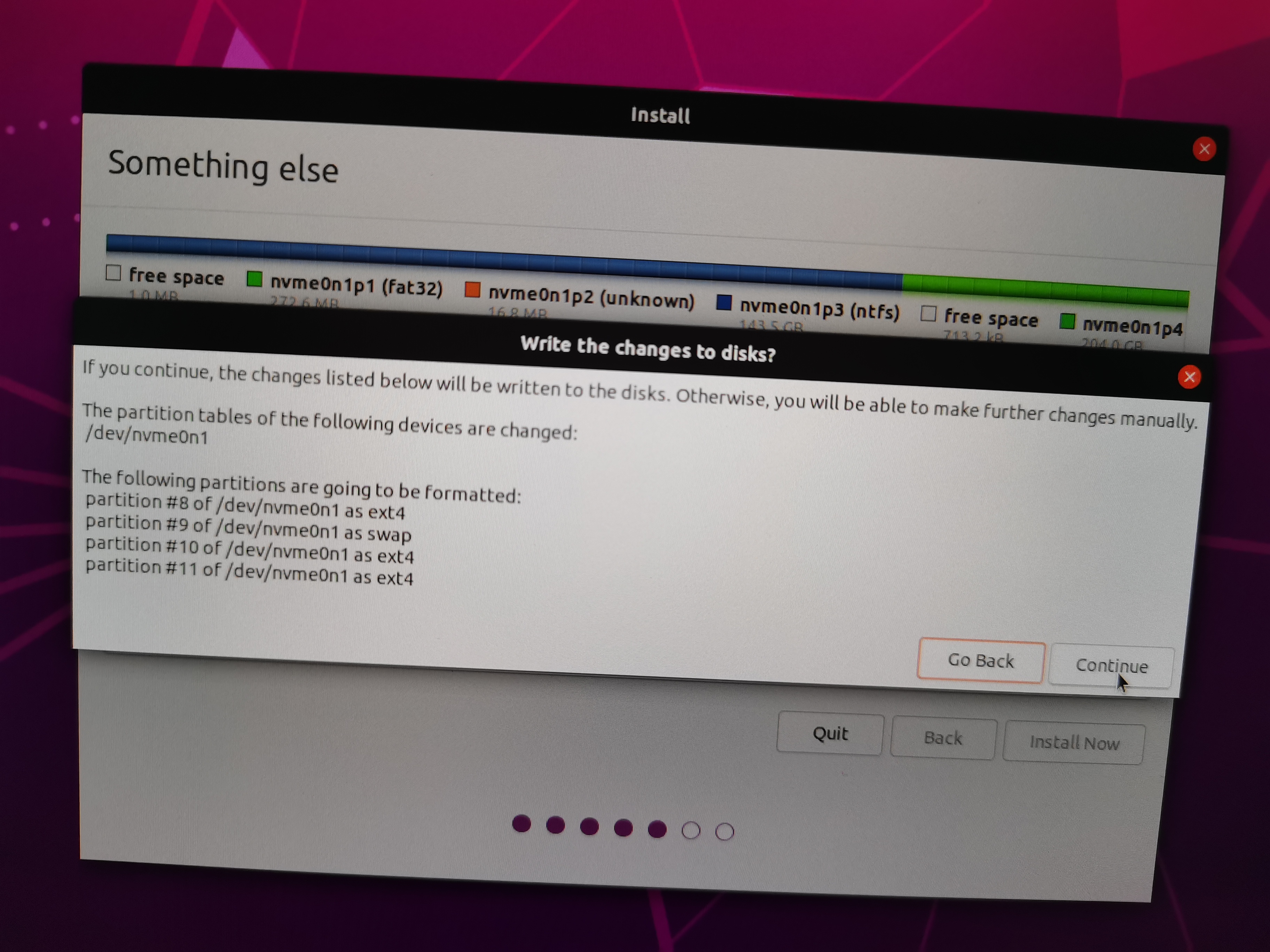 Ubuntu 双系统安装流程