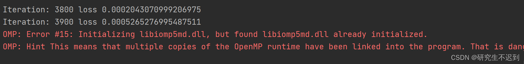 解决问题：Error #15: Initializing libiomp5md.dll, but found libiomp5md.dll already initialized. （已解决）