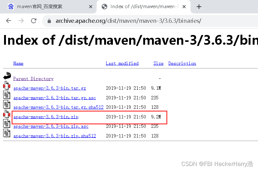 Maven历史版本的下载