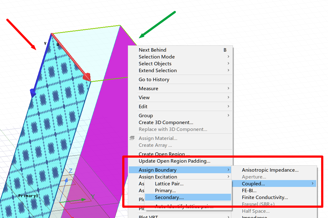 HFSS（ANSYS Electronics）使用主从边界条件（Master and Slave）设计周期阵列天线（Array Antenna ...