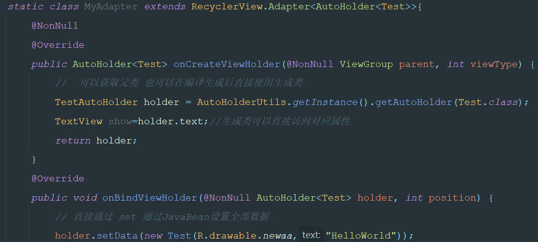 Automatically generate DataHolder when compiling annotations ...