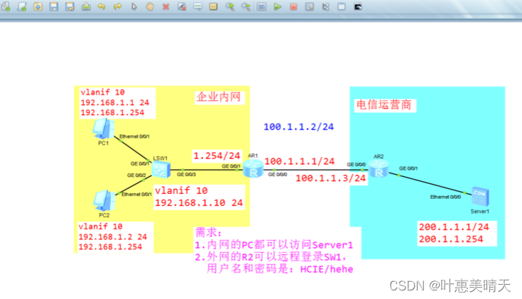 外网远程登录之 NAT server