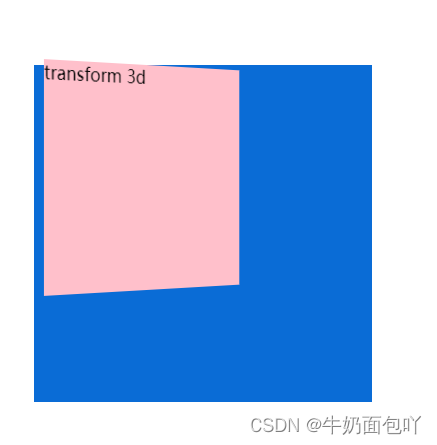 围绕y轴3d旋转30°的效果图：