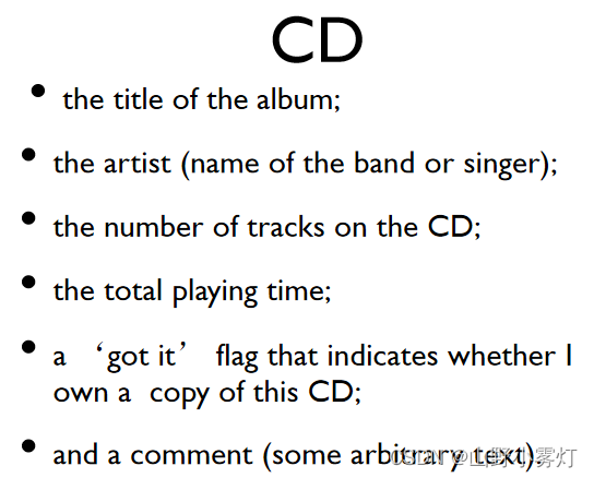 CD information