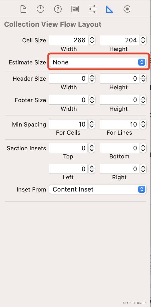 IOS UICollectionView 设置cell大小不生效问题