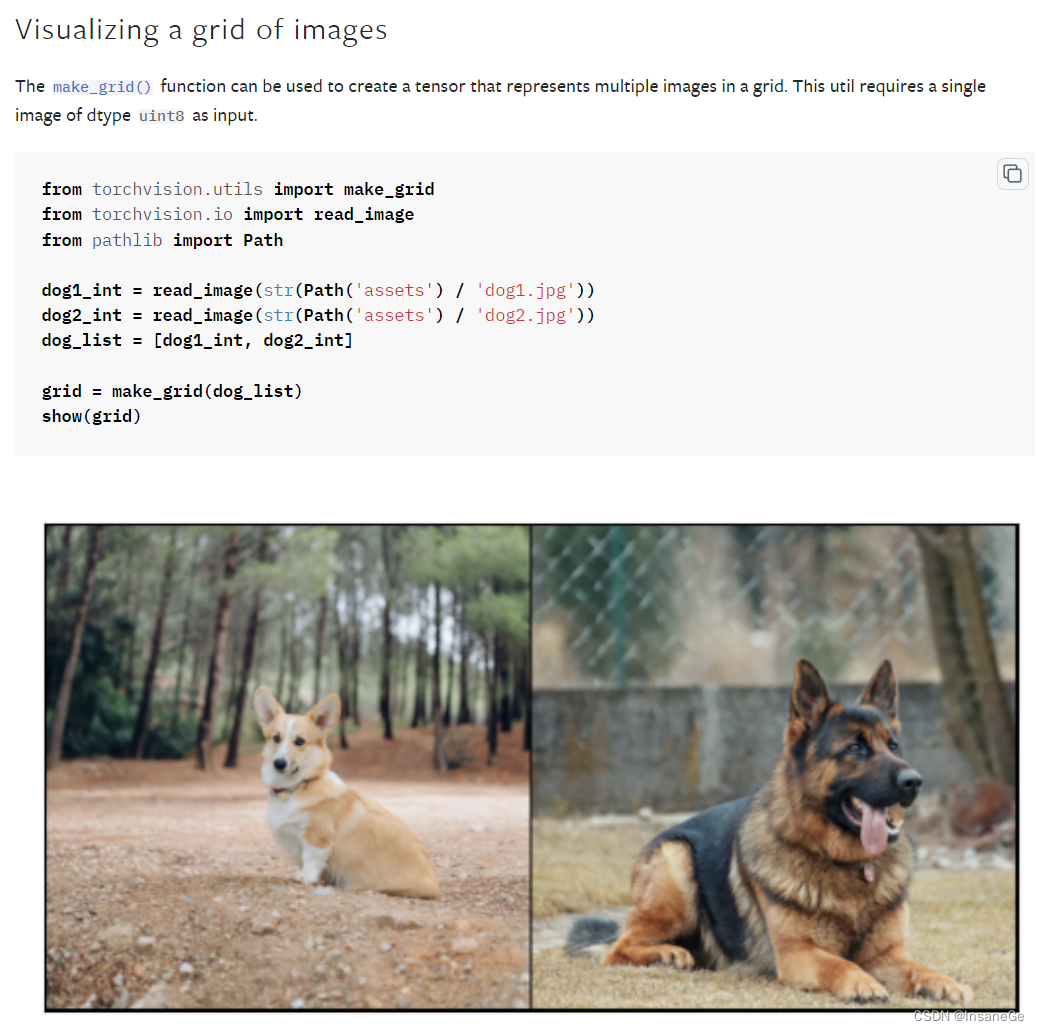 make_grid example in pytorch