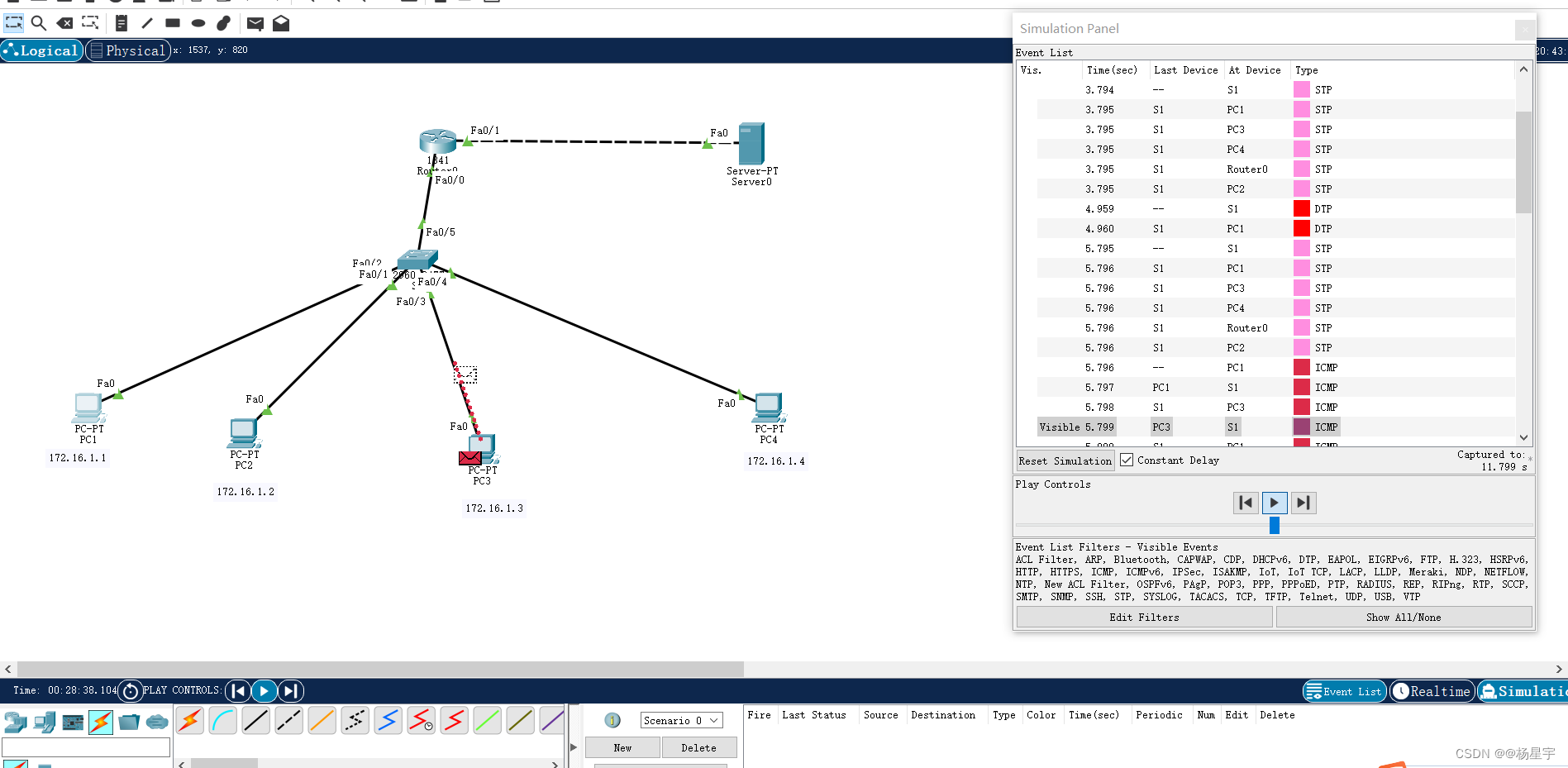 任务21 Packet Tracer模拟软件抓包ARP分析_packet tracer抓包教程CSDN博客