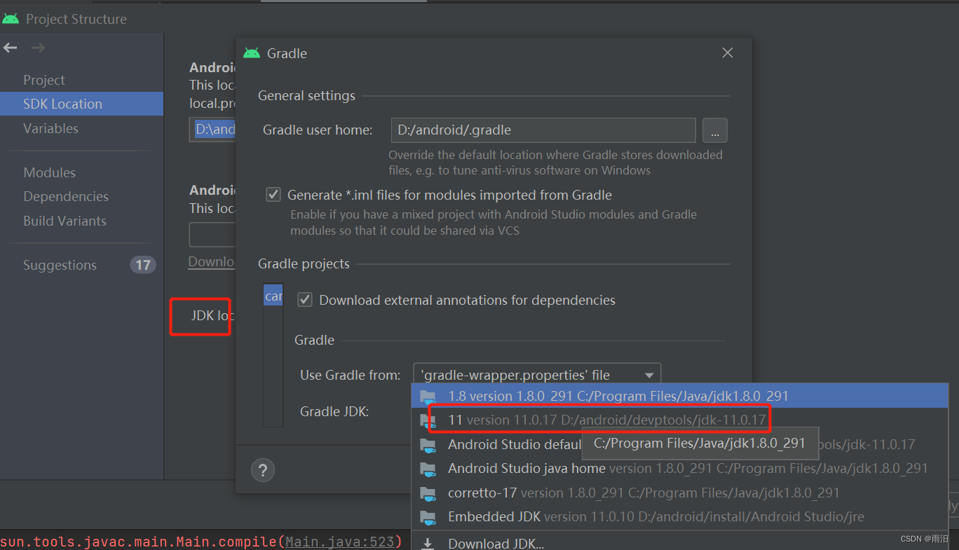 Android Studio: unrecognized Attribute name MODULE