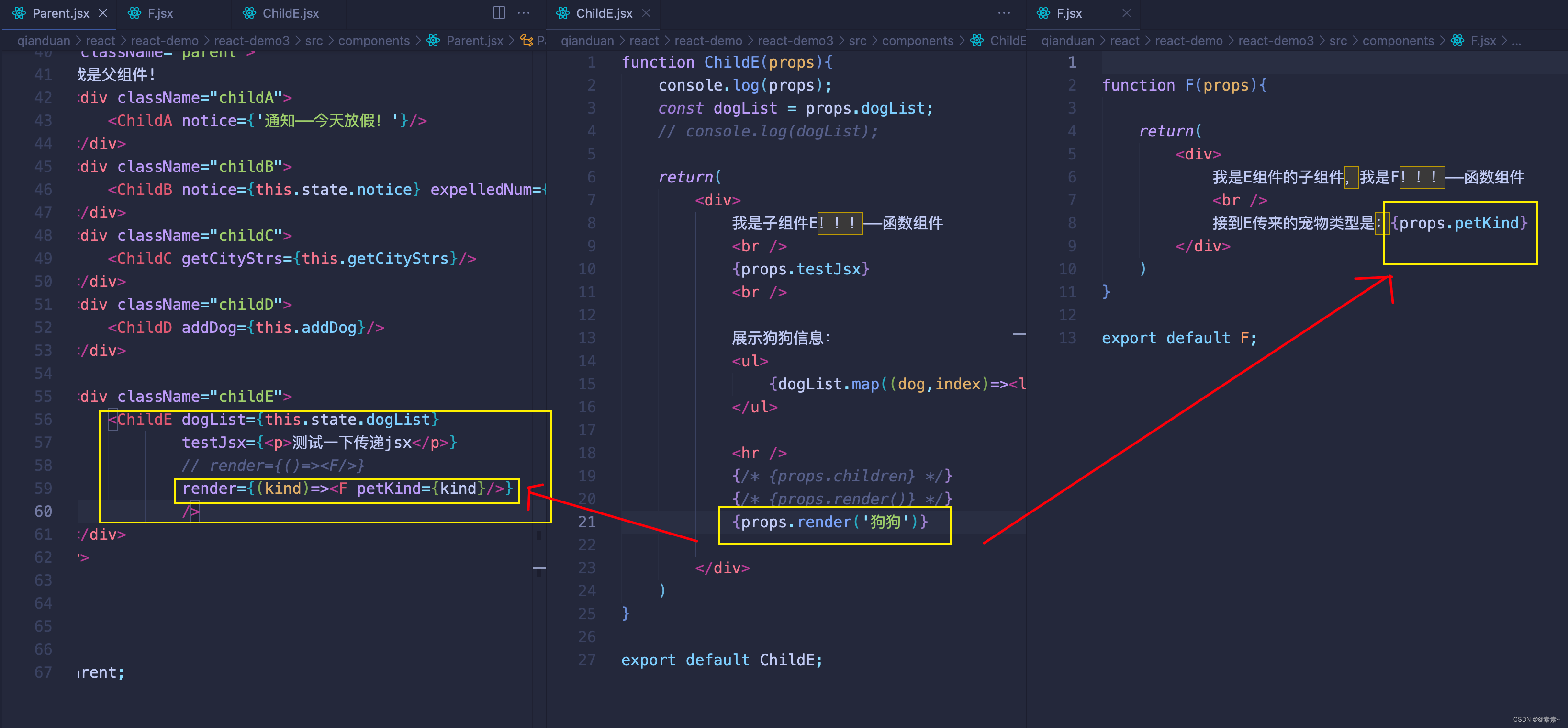 React中组件通信01——props