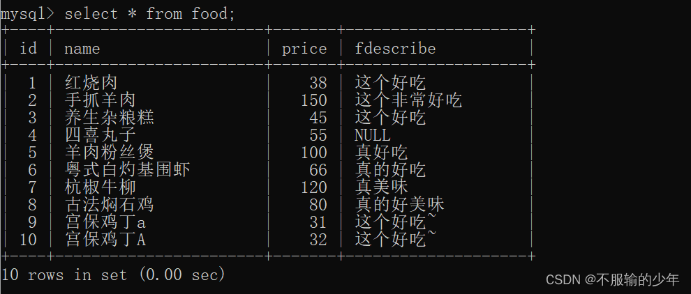 【mysql学习】7.通配符匹配(模糊查询)