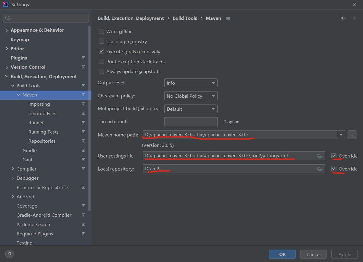maven下载解压的位置,以及conf文件夹中的settings.xml