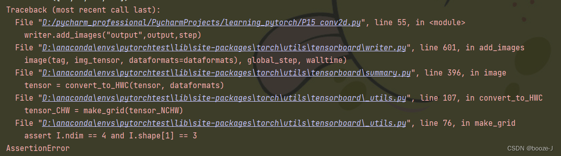 AssertionError assert I.ndim == 4 and I.shape[1] == 3