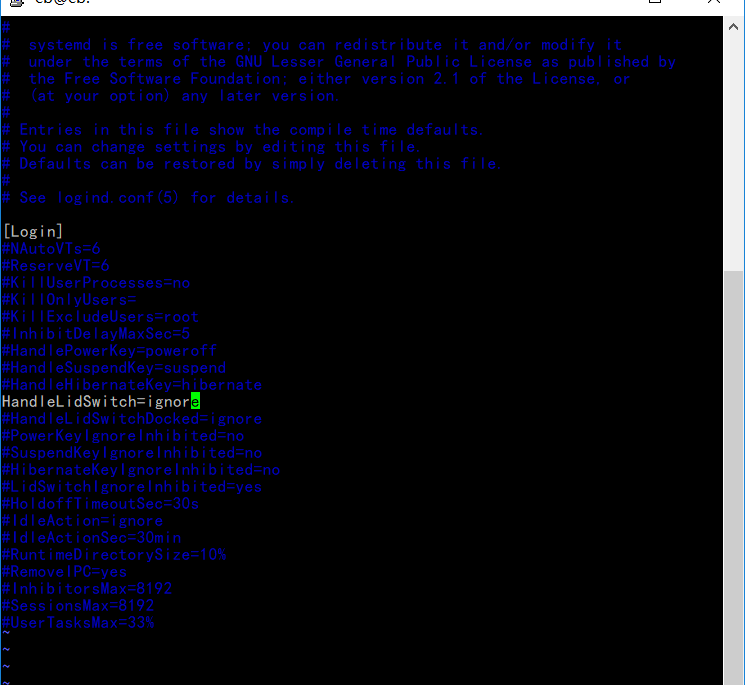 Ubuntu 笔记本设置合盖不进入休眠