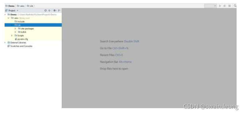 PyCharm编辑器界面