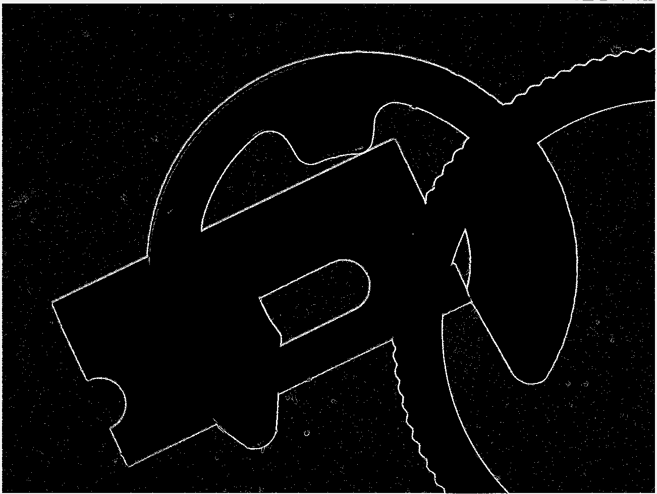 进行了中值滤波