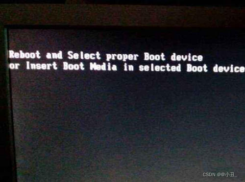 开机出现reboot and select proper boot device解决方法