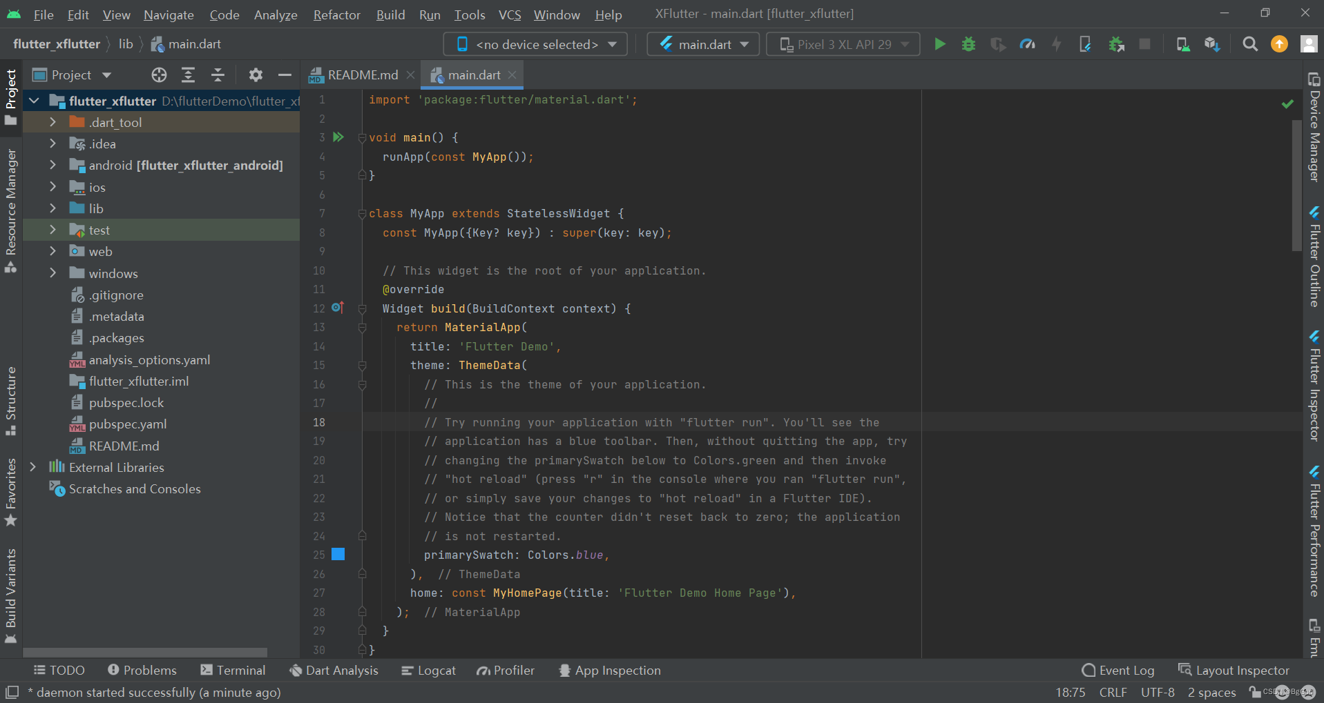 Programmer Flutter Flutter built a new Flutter project - Programmer Sought