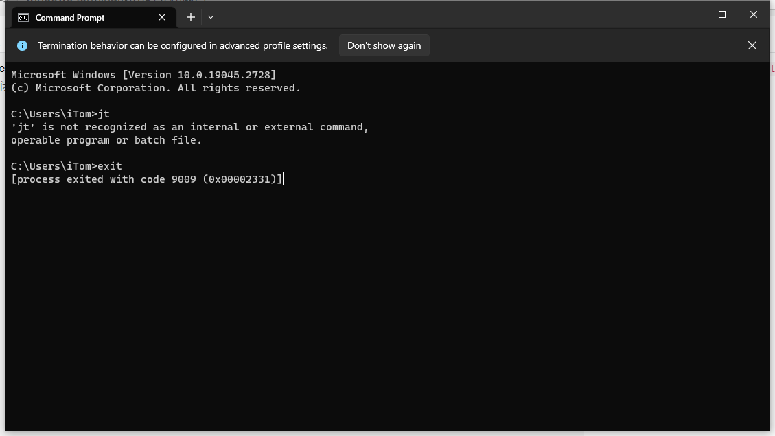 Windows Terminal退出时关闭窗口_windows10中,termianl关闭不了-CSDN博客