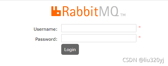 rabbitmq登录页