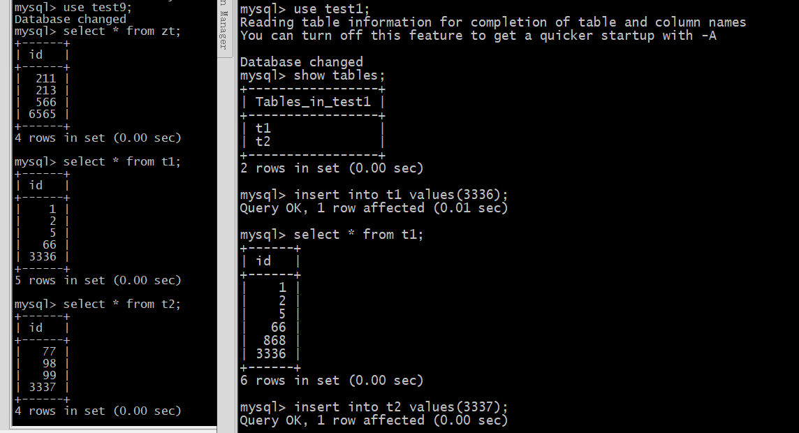 MySQL multi -instance database table synchronizes to the same instance ...