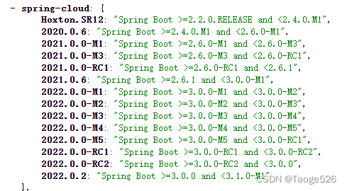 springboot与springcloud版本对应