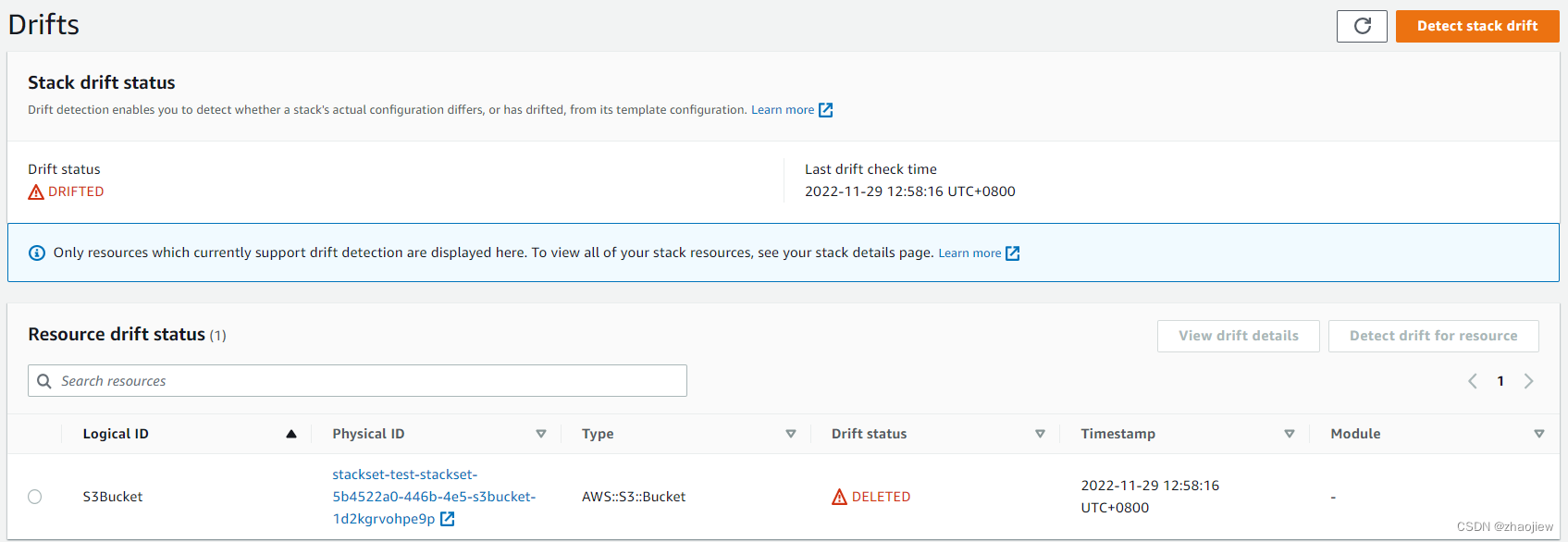 aws cloudformation 堆栈集的创建和使用