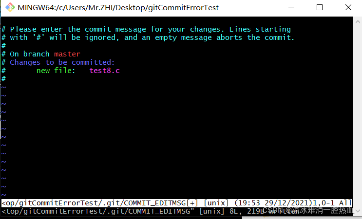 commit信息