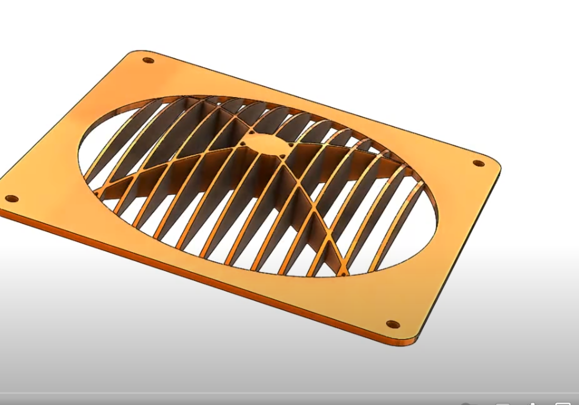 利用solidworks钣金的通风口命令设计风扇罩,solidworks风扇罩如何