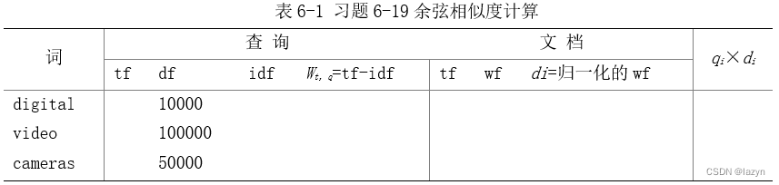 习题 6-19：习题描述