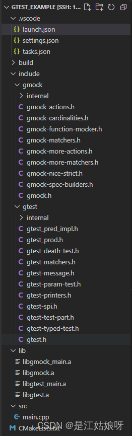 cmake include gtest and gmock