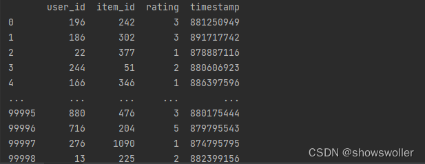 python协同过滤算法实现电影推荐（附源码）