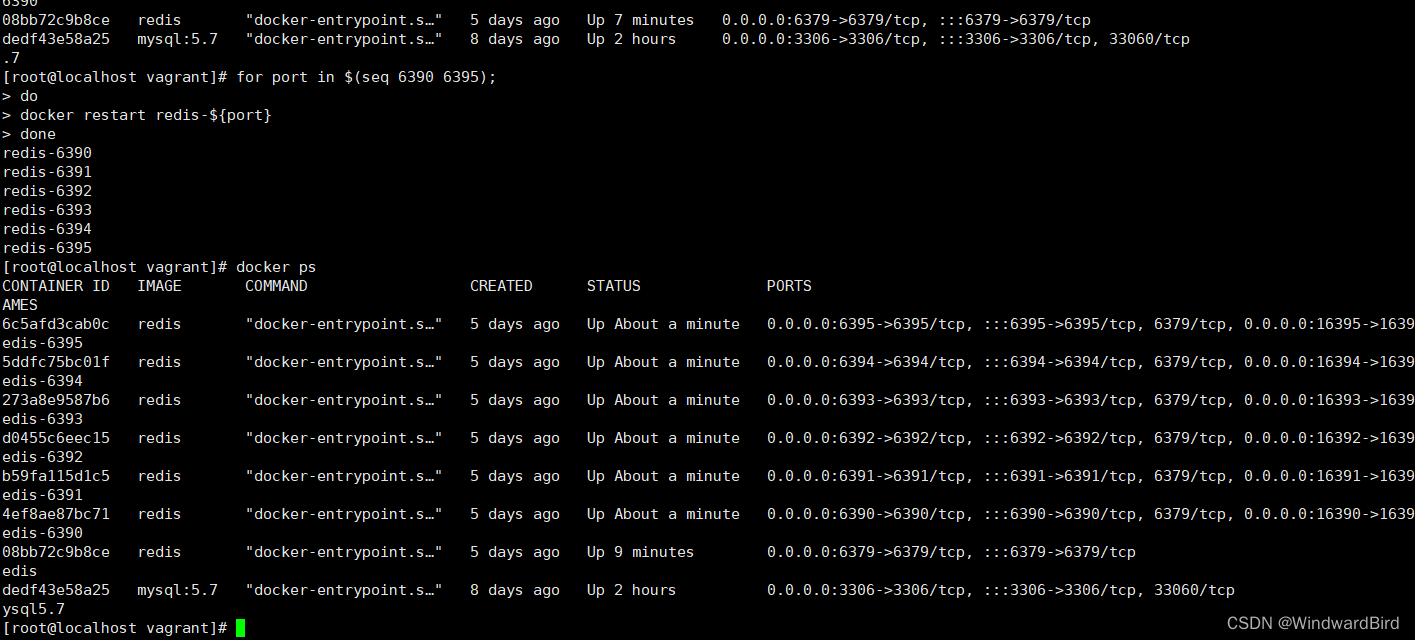 cluster restart